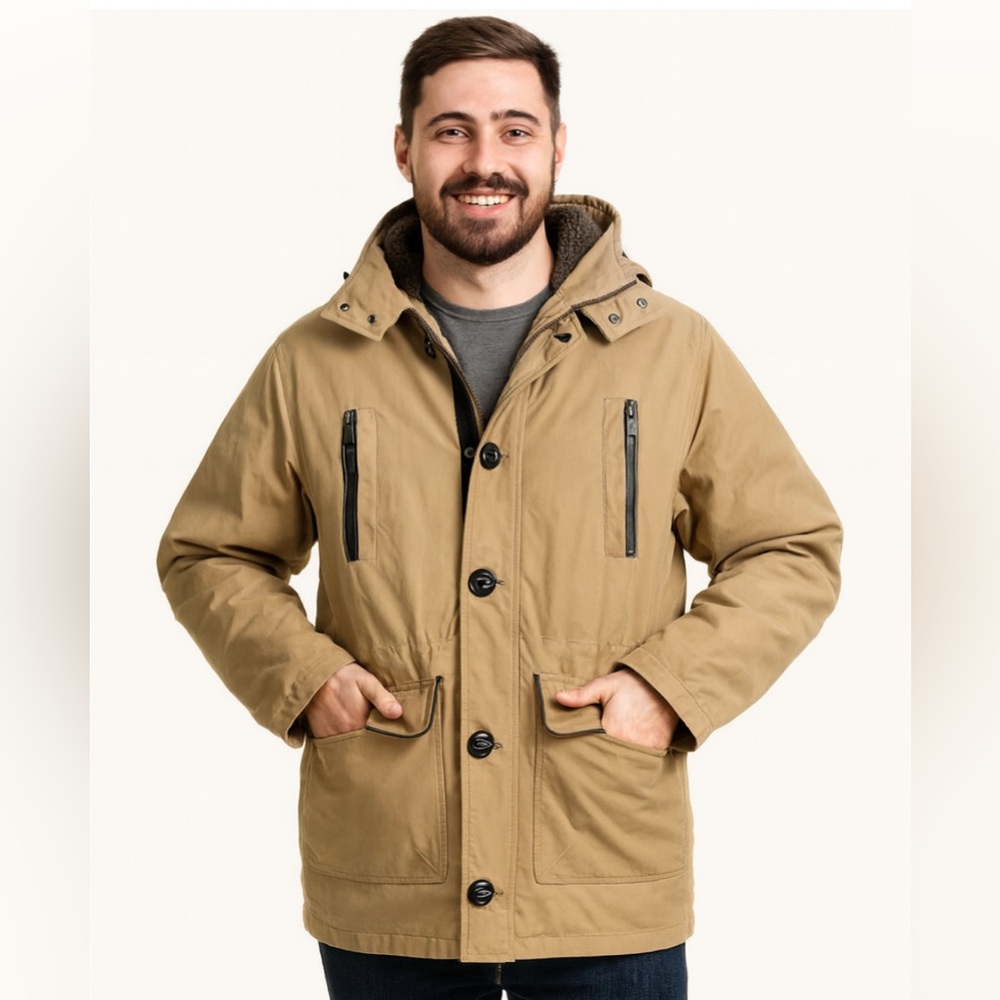 RAINFOREST Men's Khaki Field Jacket